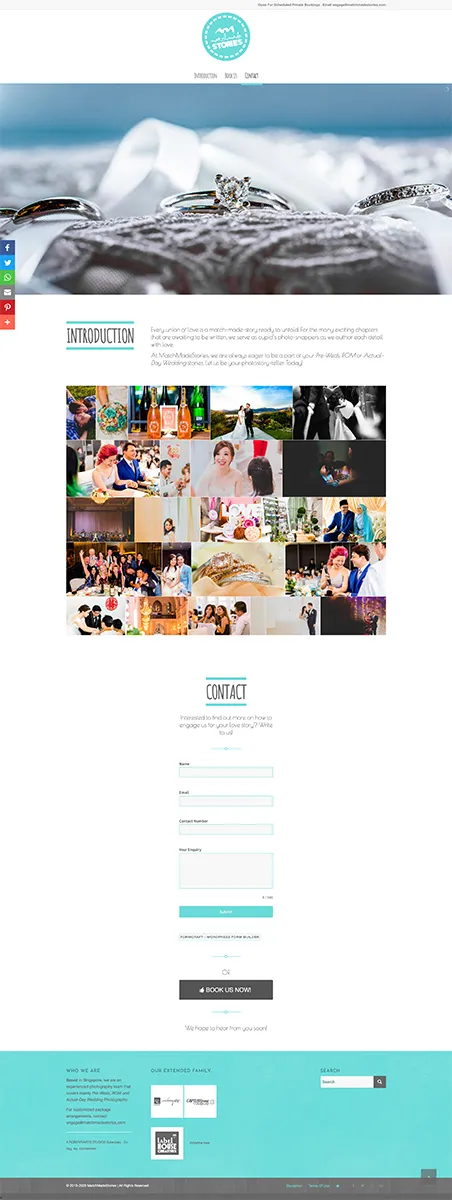 [MatchMadeStories] Wedding Photography Portfolio - Homepage