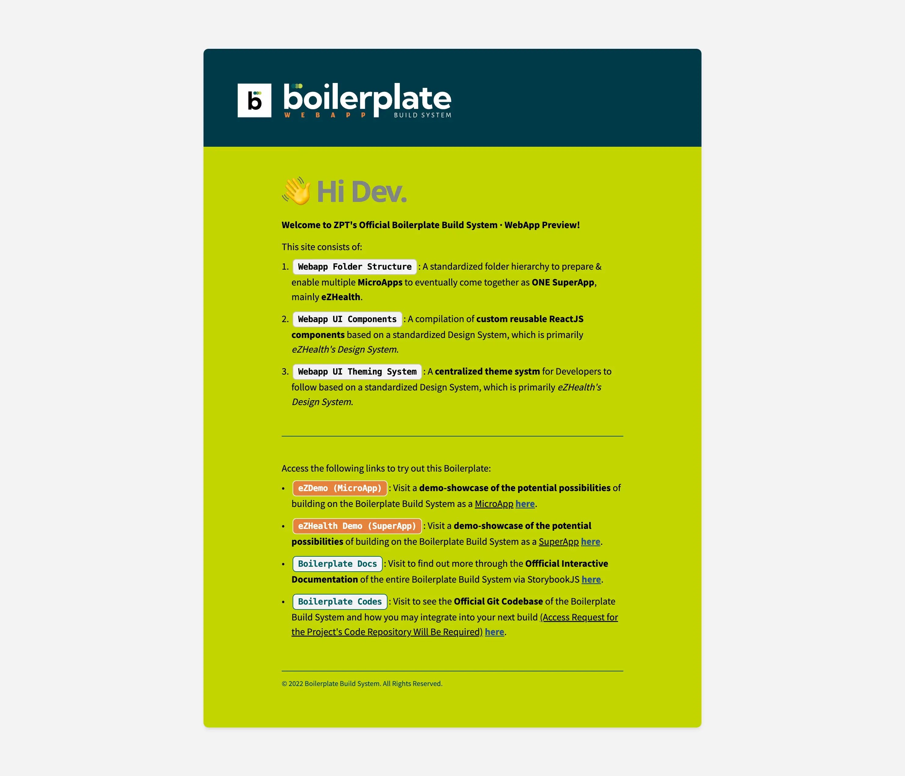 [Zuellig] Boilerplate WebApp - SuperApp Template - Landing Intro Page